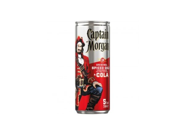 Captain Morgan Rum & Cola 0,25l Dose
