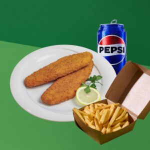 Gebackener Fisch Menü