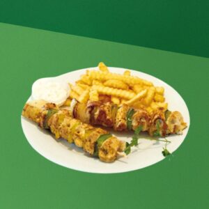 Hühnerspieß vom Grill