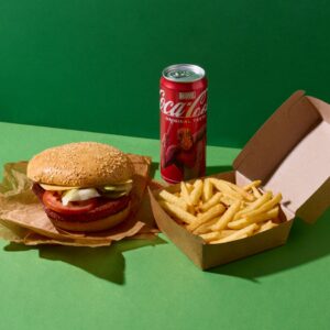 Veganer Cheeseburger XL Menü