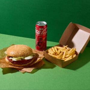 Veganer Hamburger XL Menü