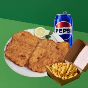 Wiener Schnitzel XL Menü