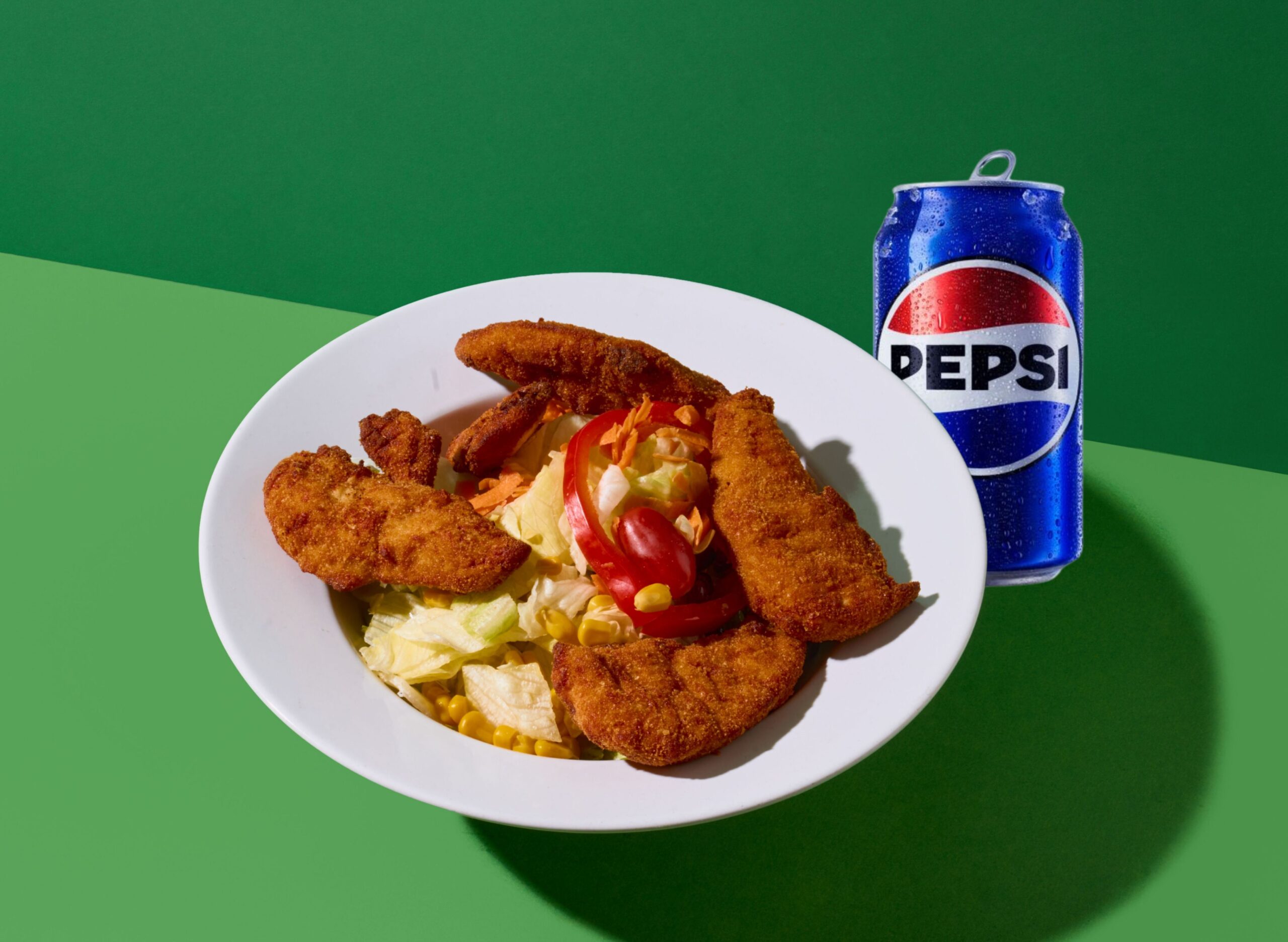 Wochenmenü 5: Steirischer Backhendlsalat + 0,33l Getränk