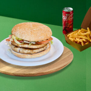 Double Chicken XL Burger Menü